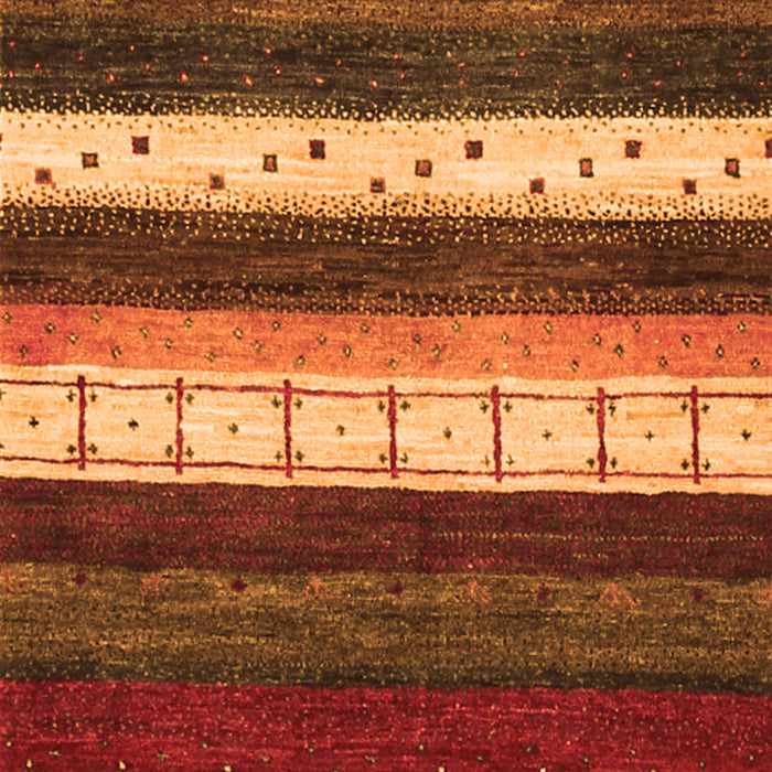 Abstract Orange Contemporary Rug, con1605org