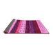 Sideview of Abstract Pink Contemporary Rug, con1605pnk