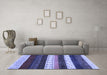 Machine Washable Abstract Blue Contemporary Rug in a Living Room, wshcon1605blu