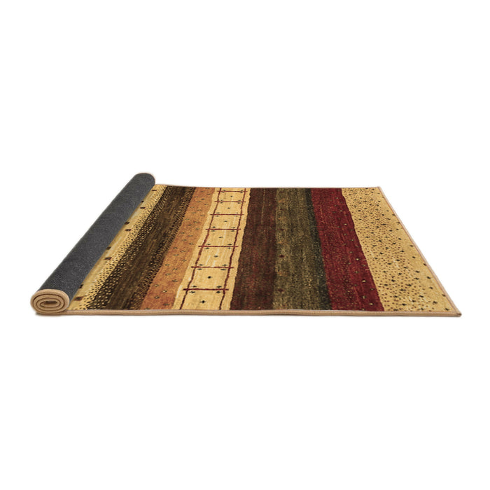 Sideview of Abstract Brown Contemporary Rug, con1605brn