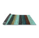 Sideview of Abstract Light Blue Contemporary Rug, con1605lblu