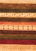 Serging Thickness of Machine Washable Abstract Orange Contemporary Area Rugs, wshcon1605org