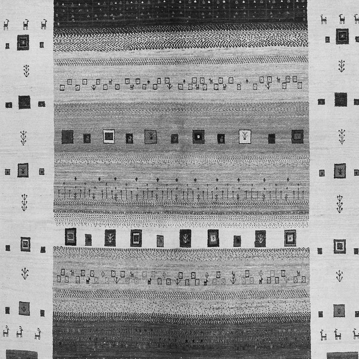 Serging Thickness of Machine Washable Solid Gray Modern Rug, wshcon1606gry