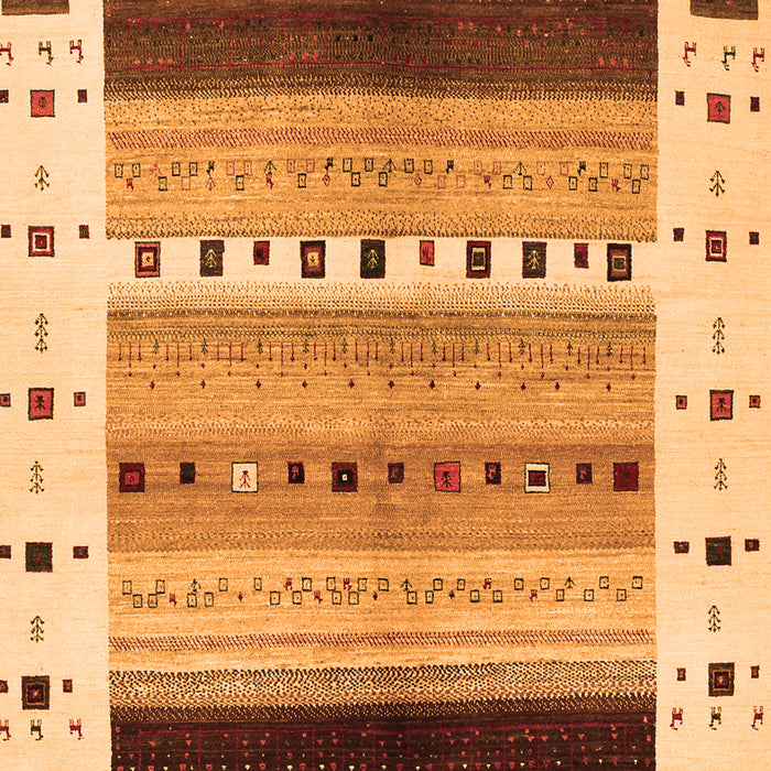 Serging Thickness of Machine Washable Solid Orange Modern Area Rugs, wshcon1606org