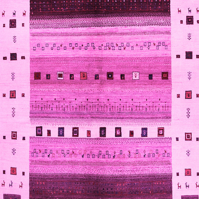 Machine Washable Solid Pink Modern Rug, wshcon1606pnk