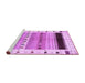 Sideview of Machine Washable Solid Purple Modern Area Rugs, wshcon1606pur