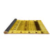 Sideview of Solid Yellow Modern Rug, con1606yw