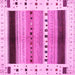 Square Solid Pink Modern Rug, con1606pnk