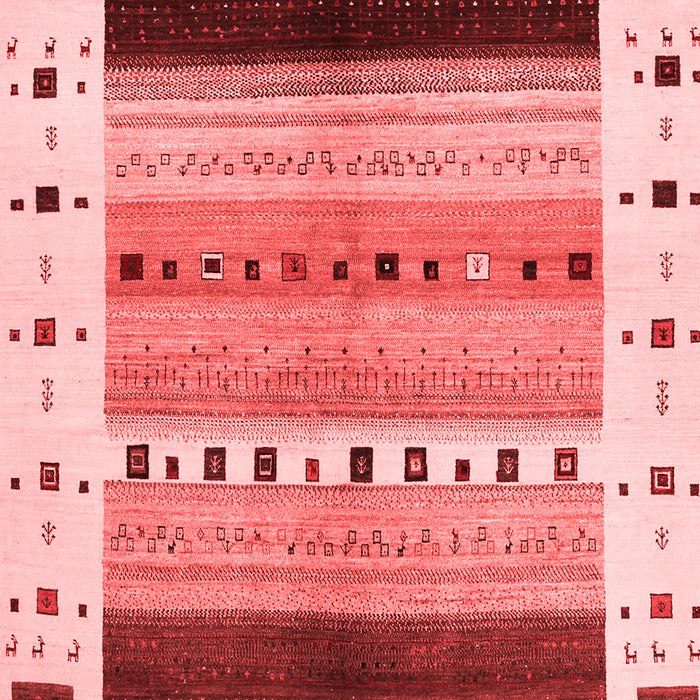 Machine Washable Solid Red Modern Rug, wshcon1606red