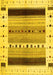 Solid Yellow Modern Rug, con1606yw