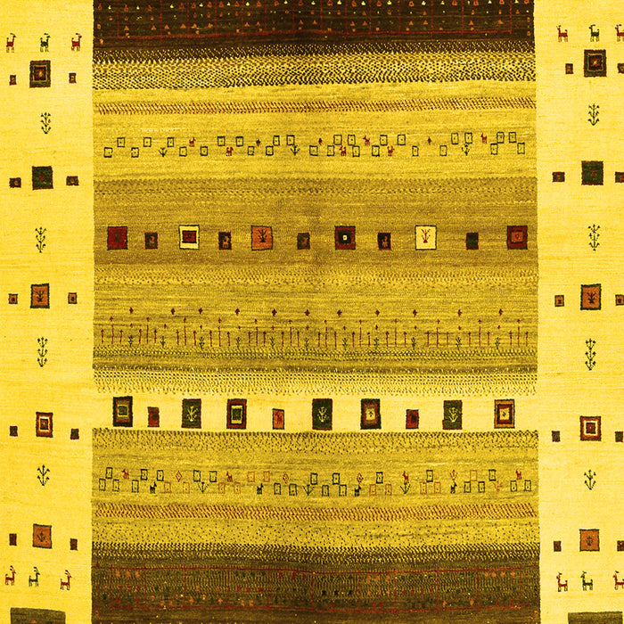 Solid Yellow Modern Rug, con1606yw