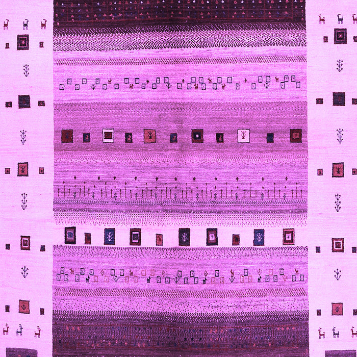 Machine Washable Solid Purple Modern Area Rugs, wshcon1606pur