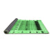 Sideview of Solid Emerald Green Modern Rug, con1606emgrn