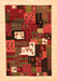 Serging Thickness of Machine Washable Abstract Orange Contemporary Area Rugs, wshcon1607org