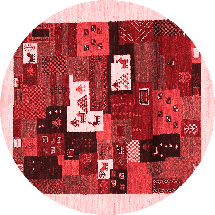Machine Washable Abstract Red Contemporary Rug, wshcon1607red