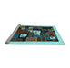 Sideview of Machine Washable Abstract Light Blue Contemporary Rug, wshcon1607lblu