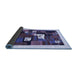 Sideview of Abstract Blue Contemporary Rug, con1607blu