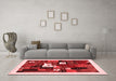 Contemporary Red Washable Rugs