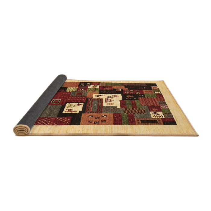 Sideview of Abstract Brown Contemporary Rug, con1607brn
