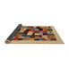 Thickness of Contemporary Dark Sienna Brown Modern Rug, con1608