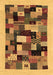 Abstract Brown Contemporary Rug, con1608brn