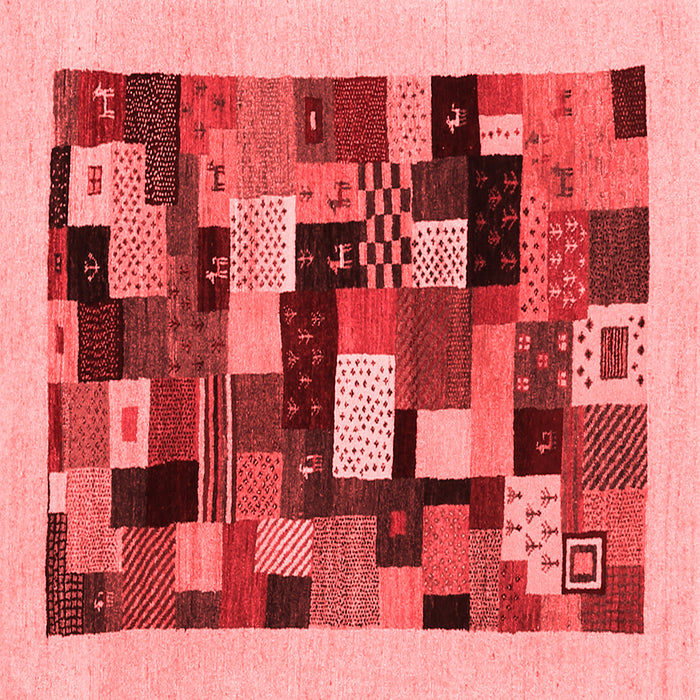 Abstract Red Contemporary Rug, con1608red