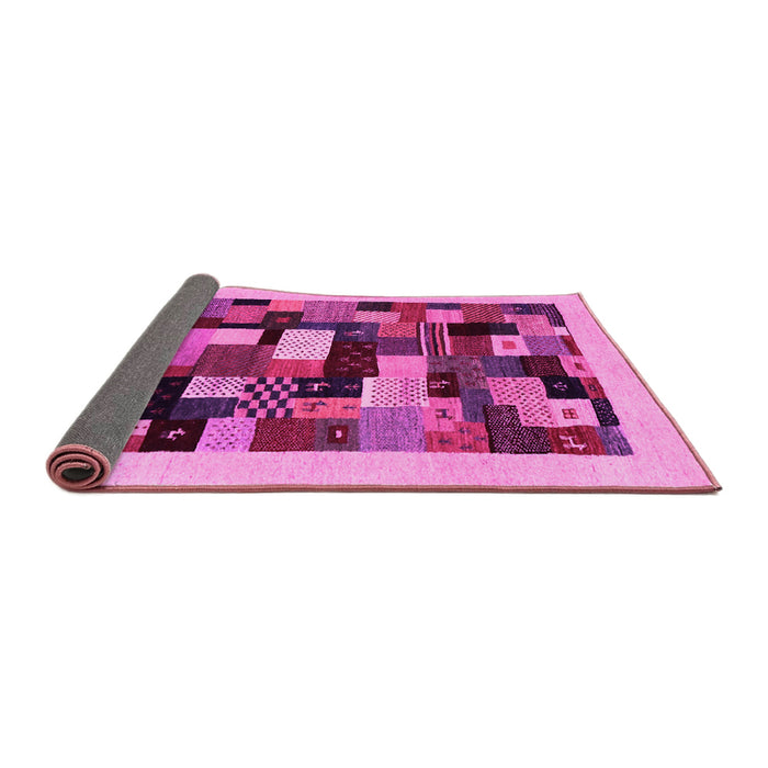 Sideview of Abstract Pink Contemporary Rug, con1608pnk