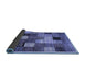 Sideview of Checkered Blue Modern Rug, con1609blu