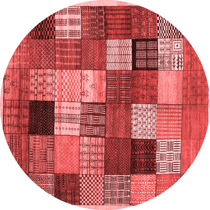 Checkered Red Modern Rug, con1609red