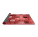 Checkered Red Modern Area Rugs