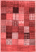 Checkered Red Modern Area Rugs