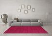 Machine Washable Abstract Pink Contemporary Rug in a Living Room, wshcon160pnk