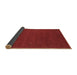 Sideview of Abstract Brown Contemporary Rug, con160brn