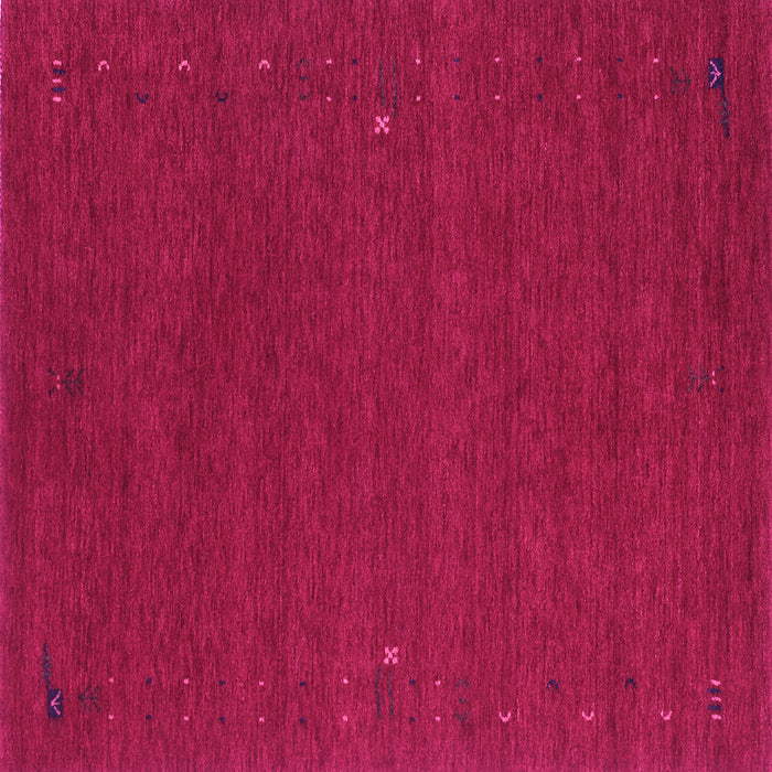 Square Machine Washable Abstract Pink Contemporary Rug, wshcon160pnk