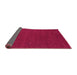 Sideview of Abstract Pink Contemporary Rug, con160pnk