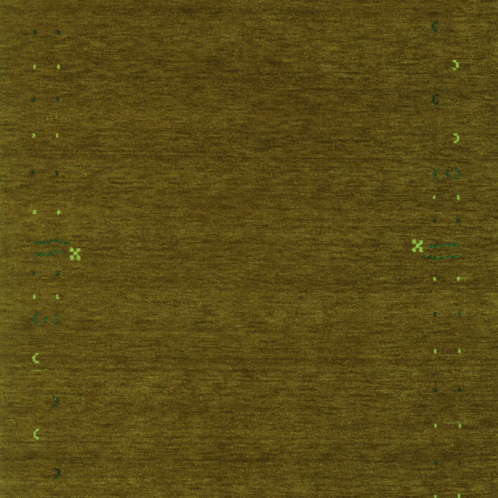 Serging Thickness of Machine Washable Abstract Green Contemporary Area Rugs, wshcon160grn