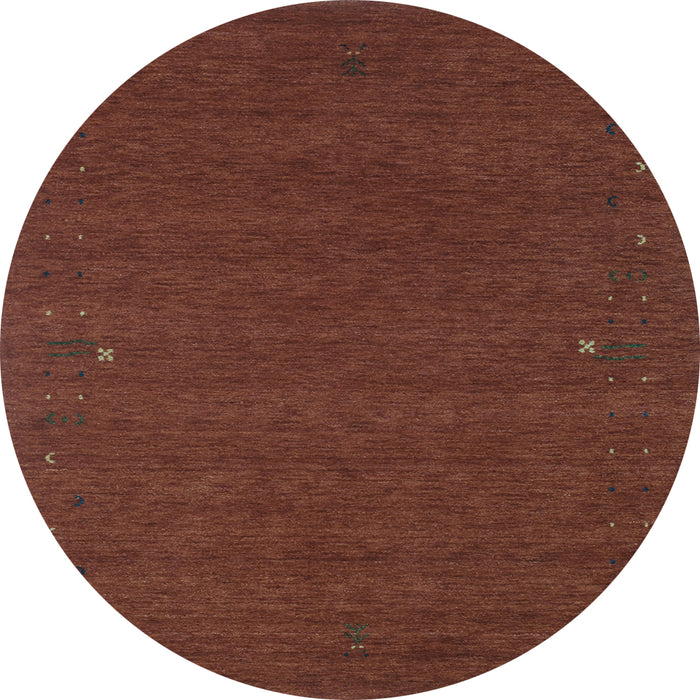 Round Abstract Light Blue Contemporary Rug, con160lblu