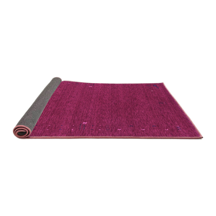 Sideview of Abstract Purple Contemporary Rug, con160pur