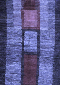 Abstract Blue Contemporary Rug, con1610blu