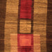 Serging Thickness of Abstract Orange Contemporary Rug, con1610org