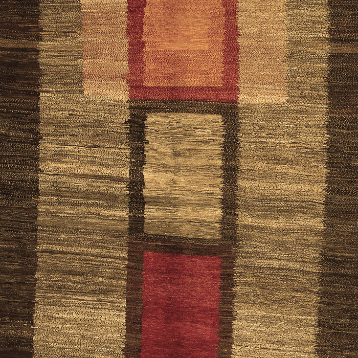 Abstract Brown Contemporary Rug, con1610brn