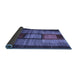 Sideview of Abstract Blue Contemporary Rug, con1610blu