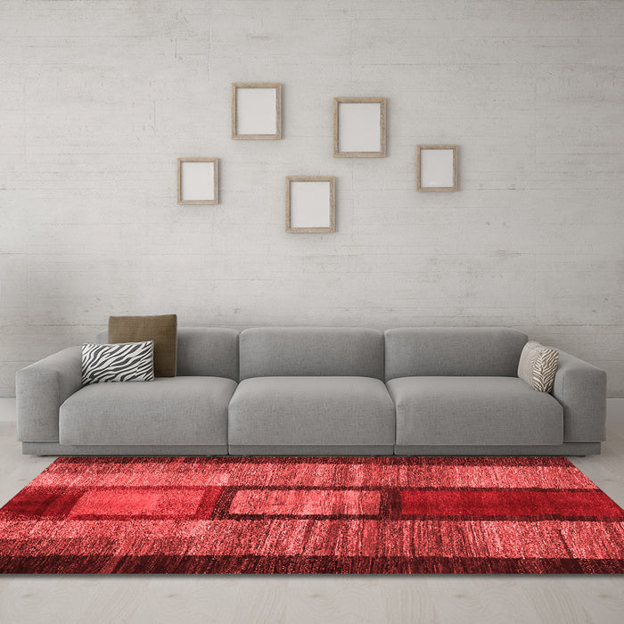 Contemporary Red Washable Rugs