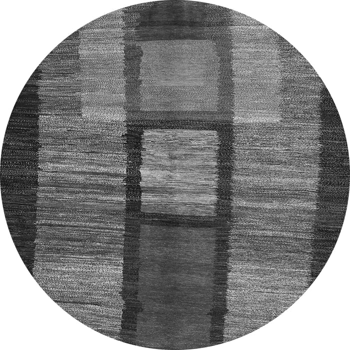 Square Abstract Gray Contemporary Rug, con1610gry