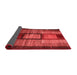 Abstract Red Contemporary Area Rugs