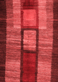 Abstract Red Contemporary Rug, con1610red