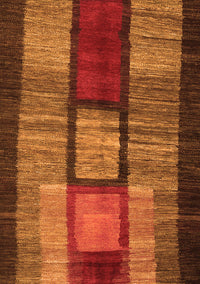 Abstract Orange Contemporary Rug, con1610org