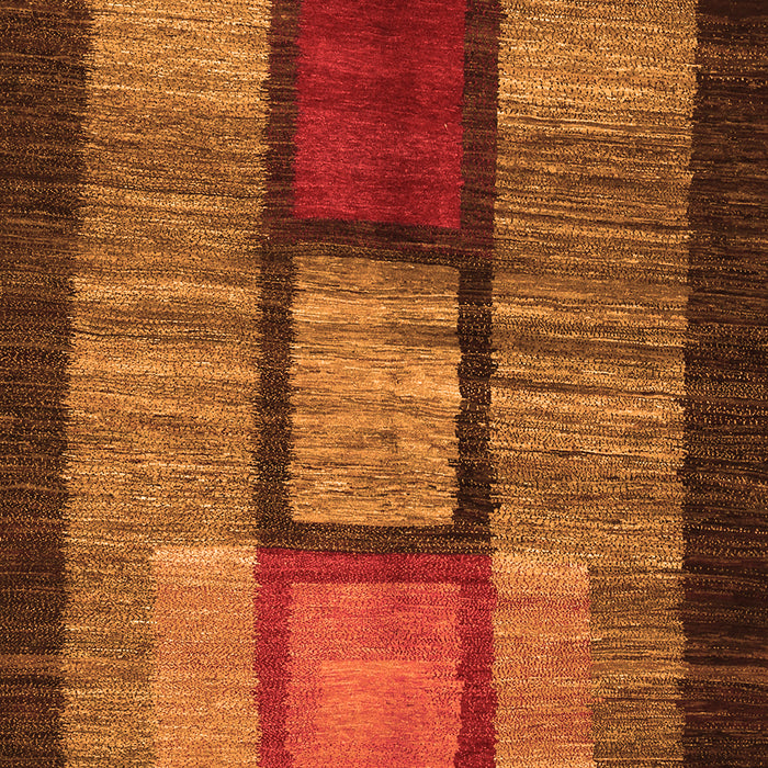 Abstract Orange Contemporary Rug, con1610org