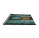 Sideview of Machine Washable Abstract Light Blue Contemporary Rug, wshcon1610lblu