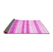 Sideview of Solid Pink Modern Rug, con1611pnk